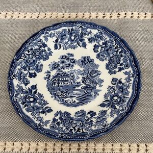 Queen’s by Churchill Tonquin Blue 8" Salad Plate Blue and White